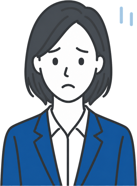 費用に悩む女性